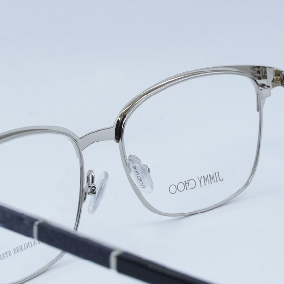 Jimmy Choo JC192 0003 00 Eyeglasses Matte Black/Silver 54mm Rectangle Frame - Picture 5 of 10